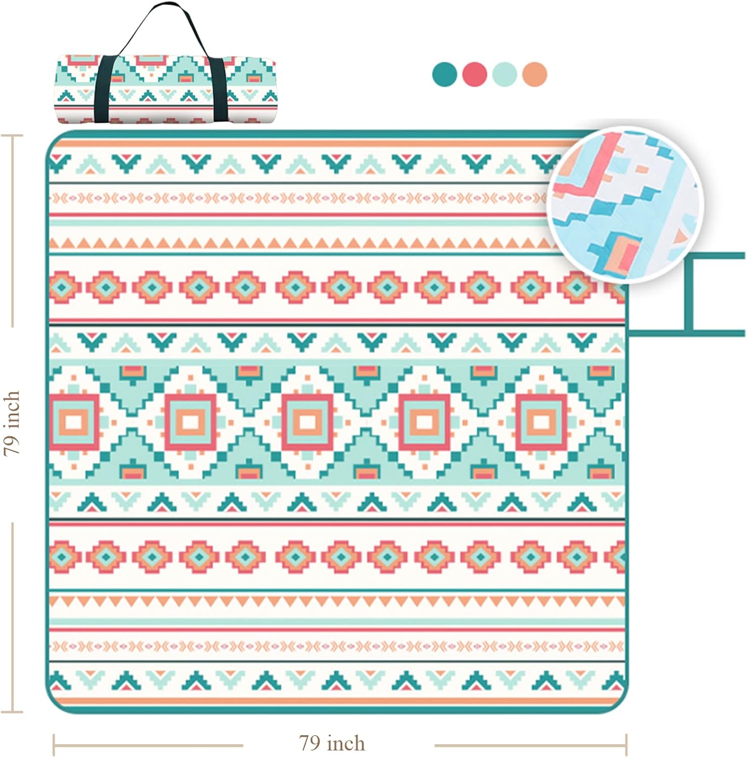 Quilted, Thickened Beach Mat