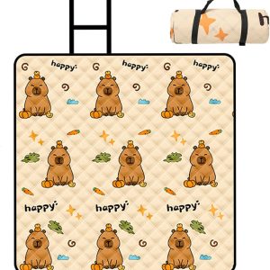 Portable Picnic Blanket with Tight-knit Fabric