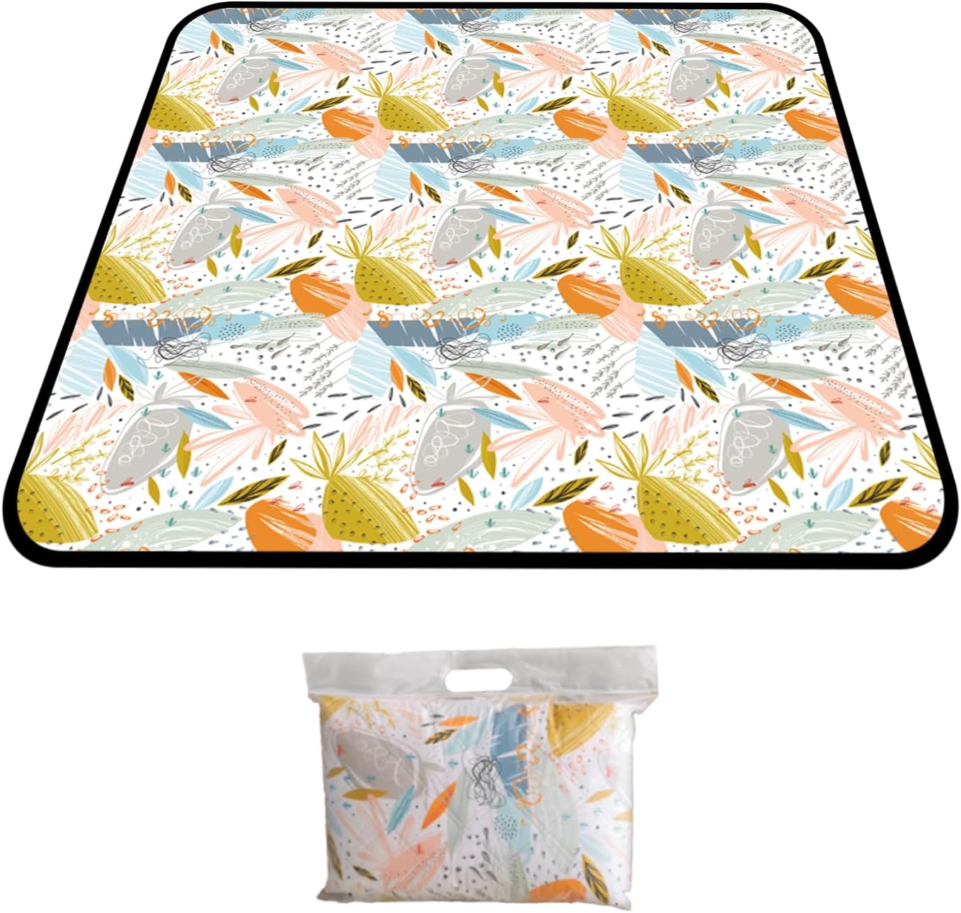 Portable Picnic Blanket with Tight-knit Fabric