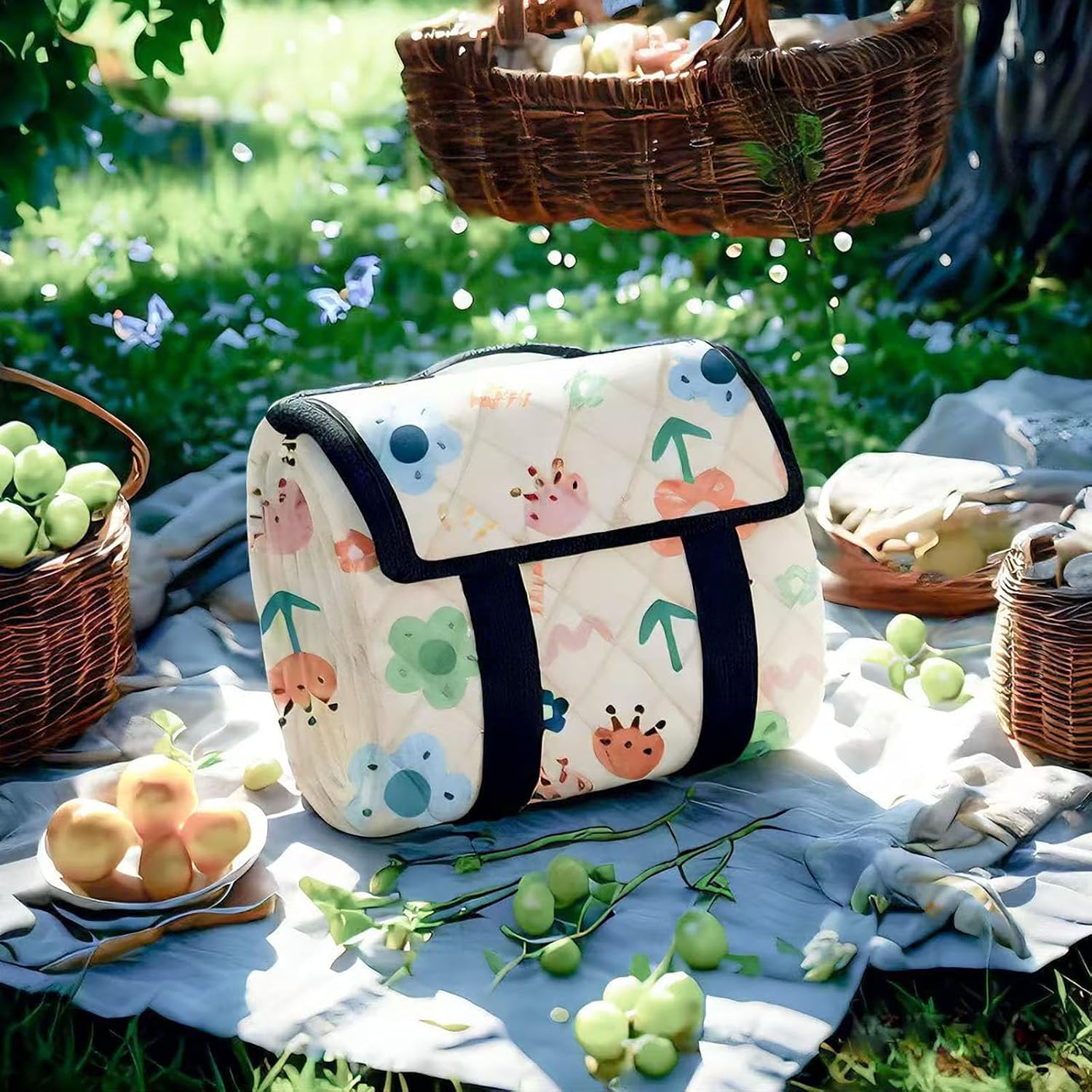 Large-sized, Fleece-surfaced Picnic Mat