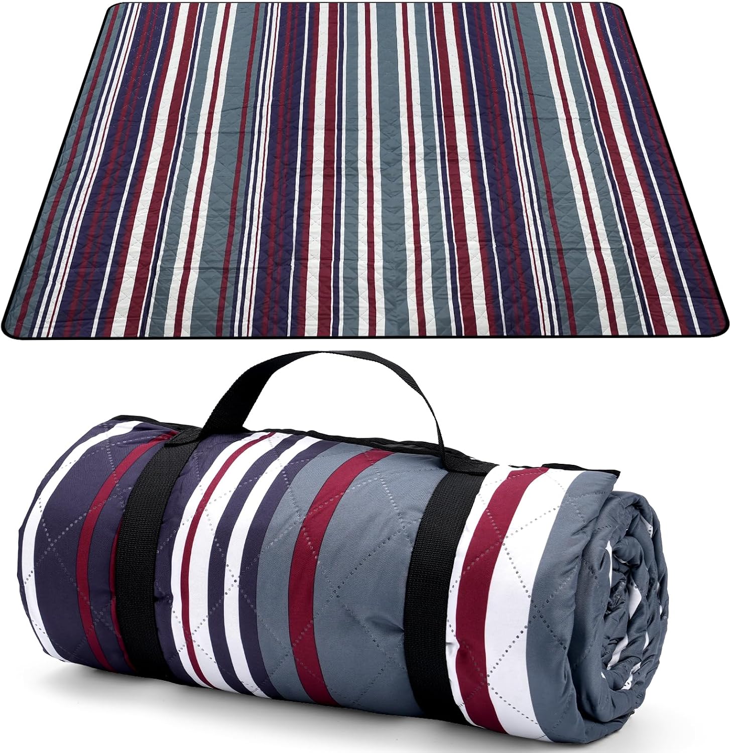 Portable polyester beach mat