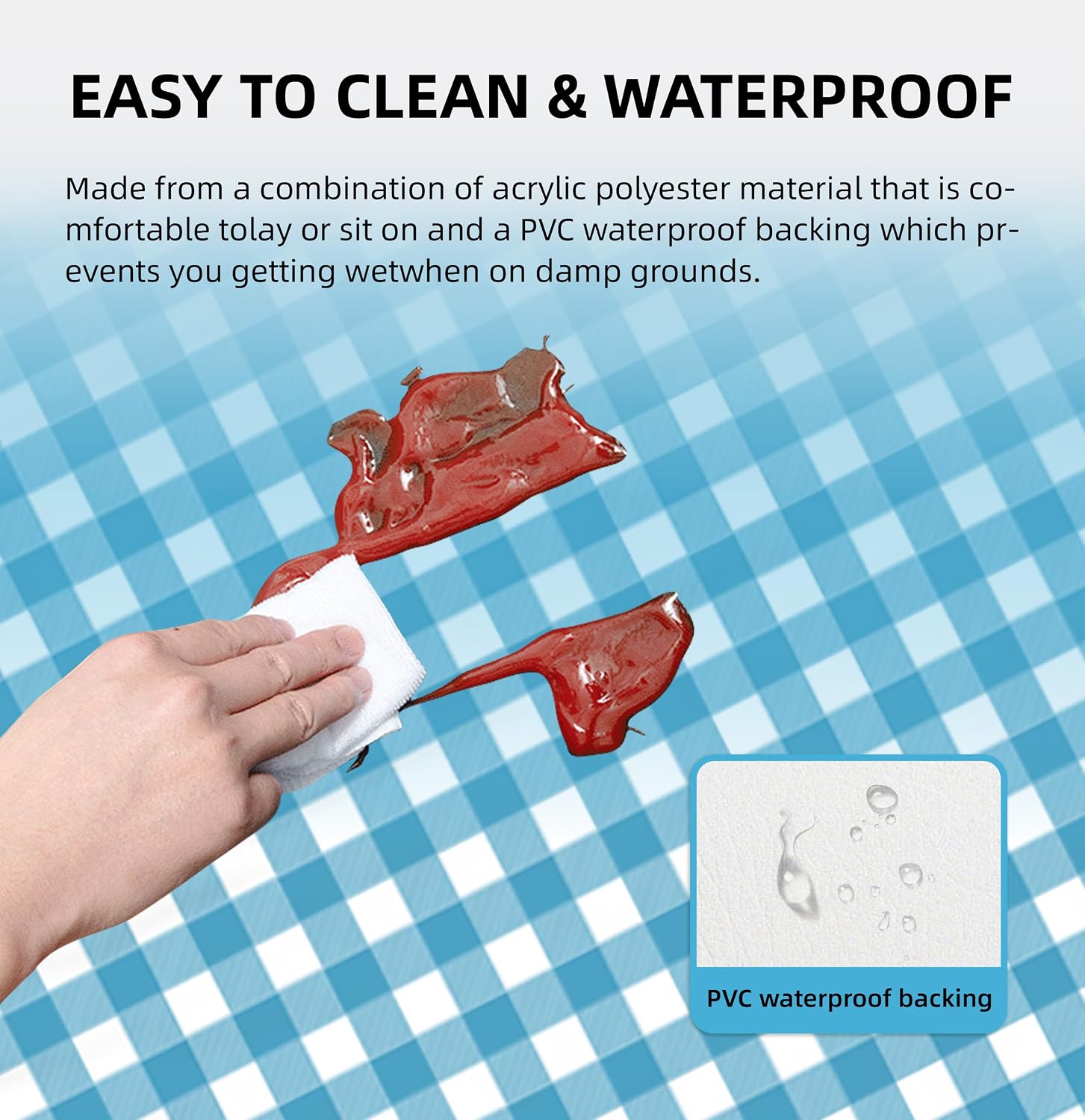 Outdoor Mat with Tight-knit Fabric - Image 2